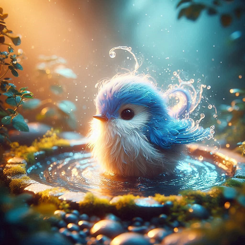 Bluebird bath 3