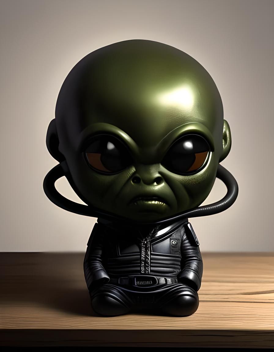 Bobblehead alien - AI Generated Artwork - NightCafe Creator