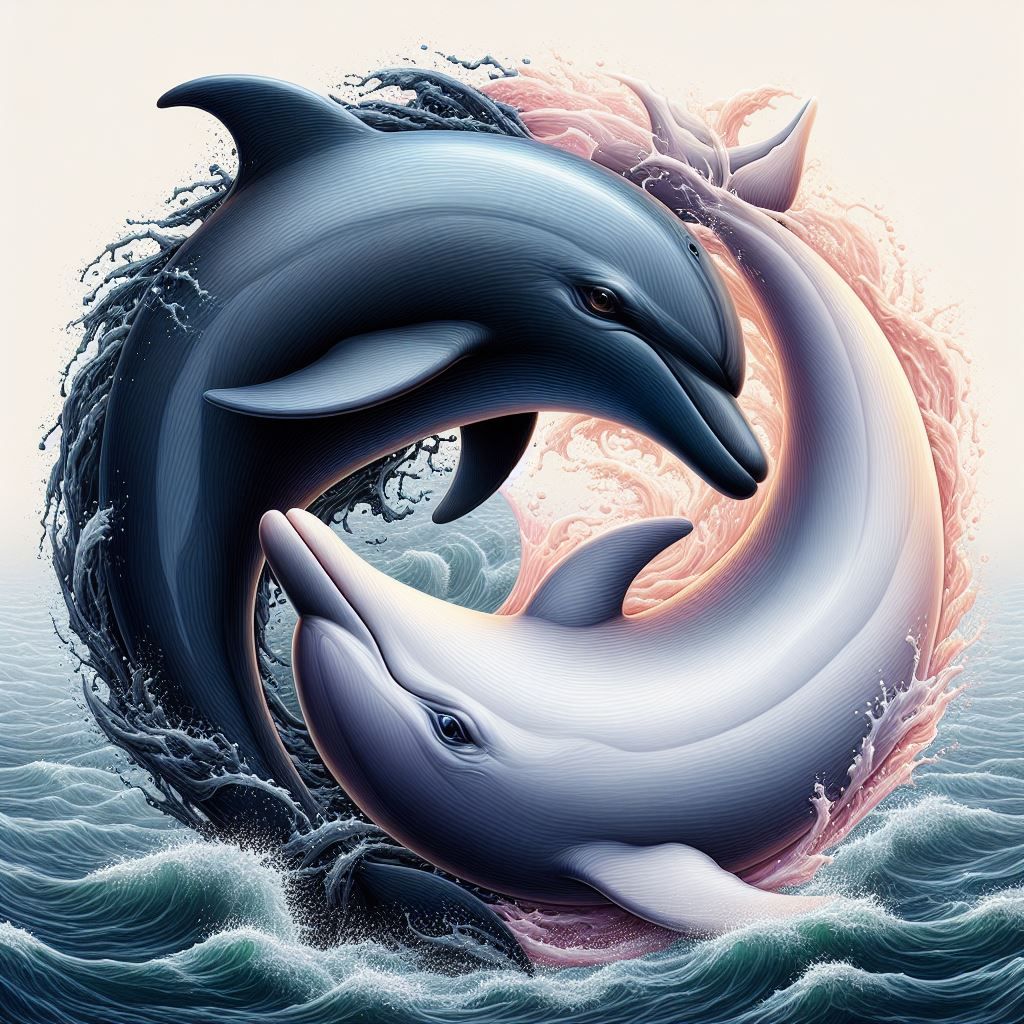 Dolphins yin yang