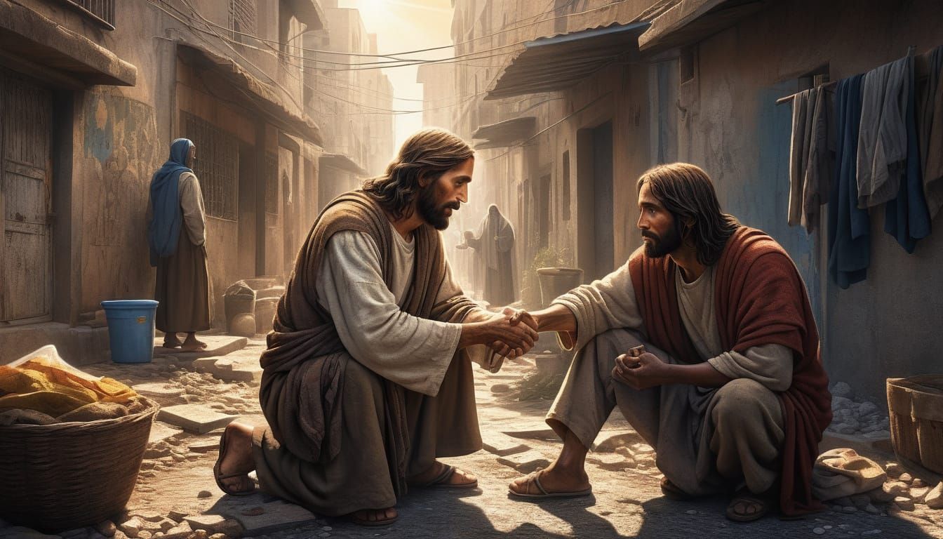 We can be like Jesus, who reaches out to those in need.