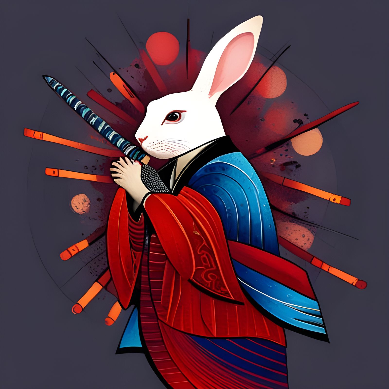 bunny samurai - AI Generated Artwork - NightCafe Creator