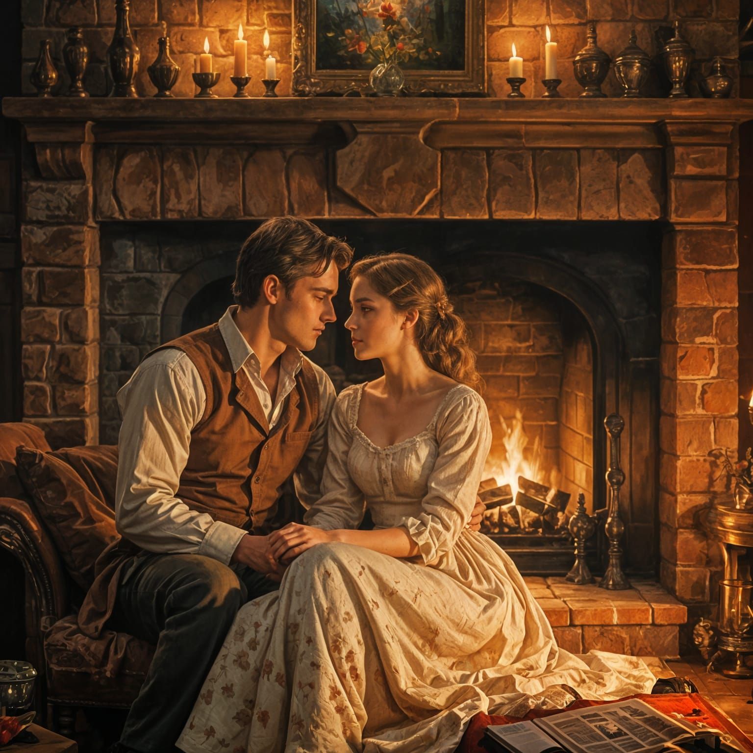 Golden Moments: Love's Warm Embrace  by @Artless