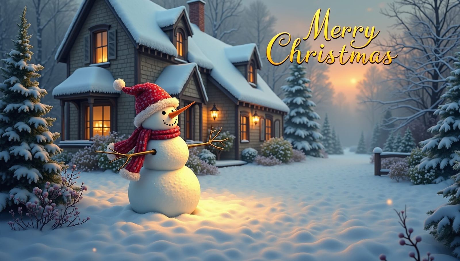 Snowman Christmas Card