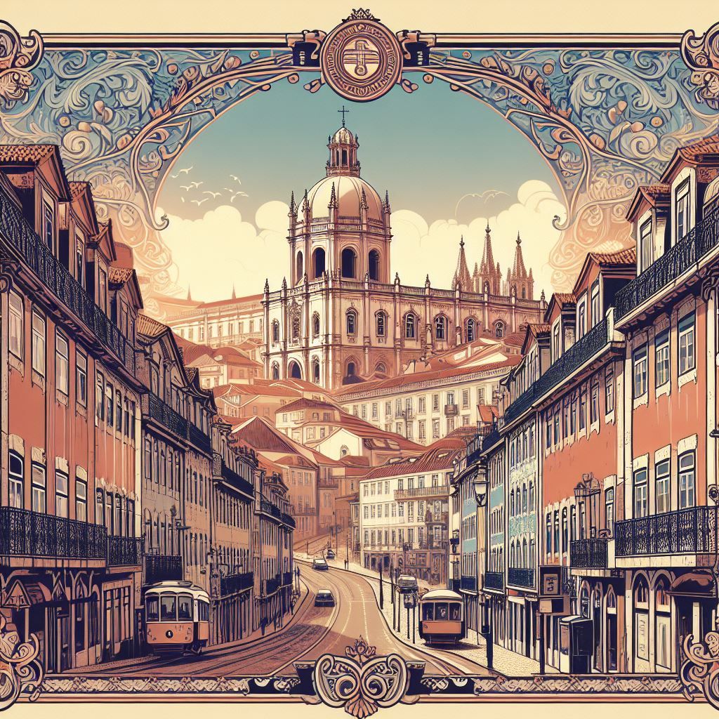 The historical center of Lisbon, Portugal