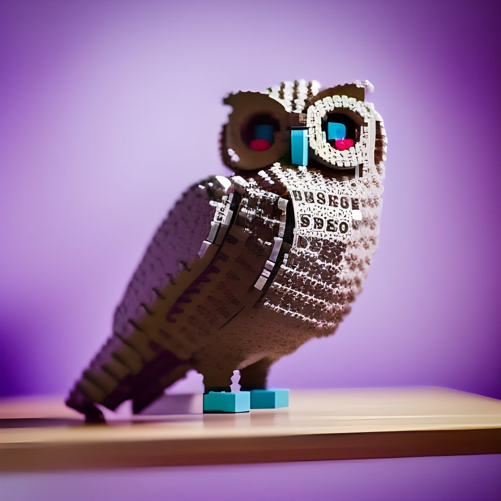 Lego owl  by @Nora The Creator