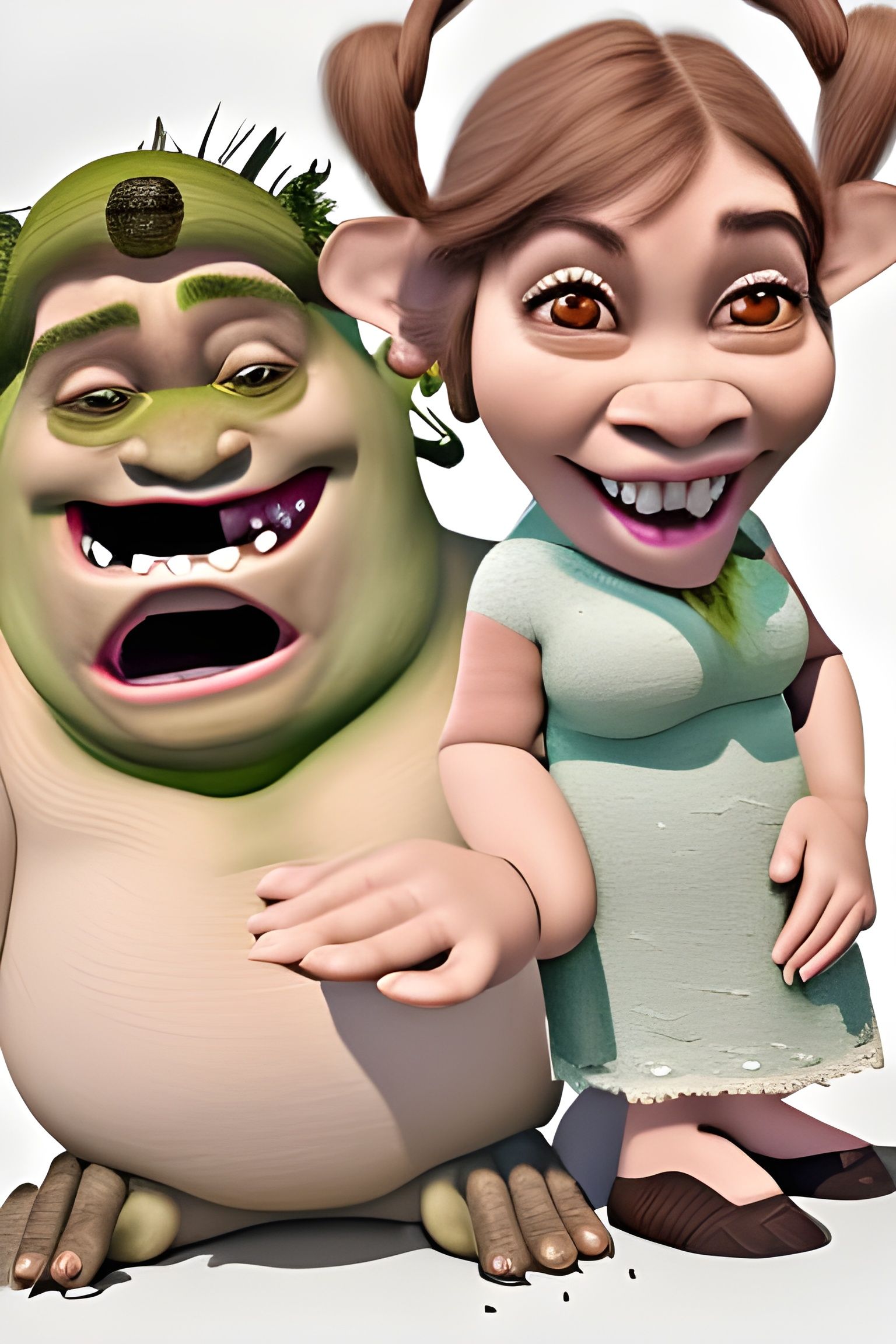 Us like Fiona & Shrek