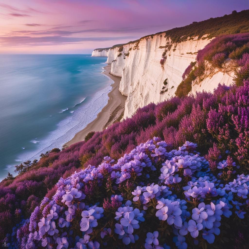 Heathers on a Cliff  by @Styrmir163