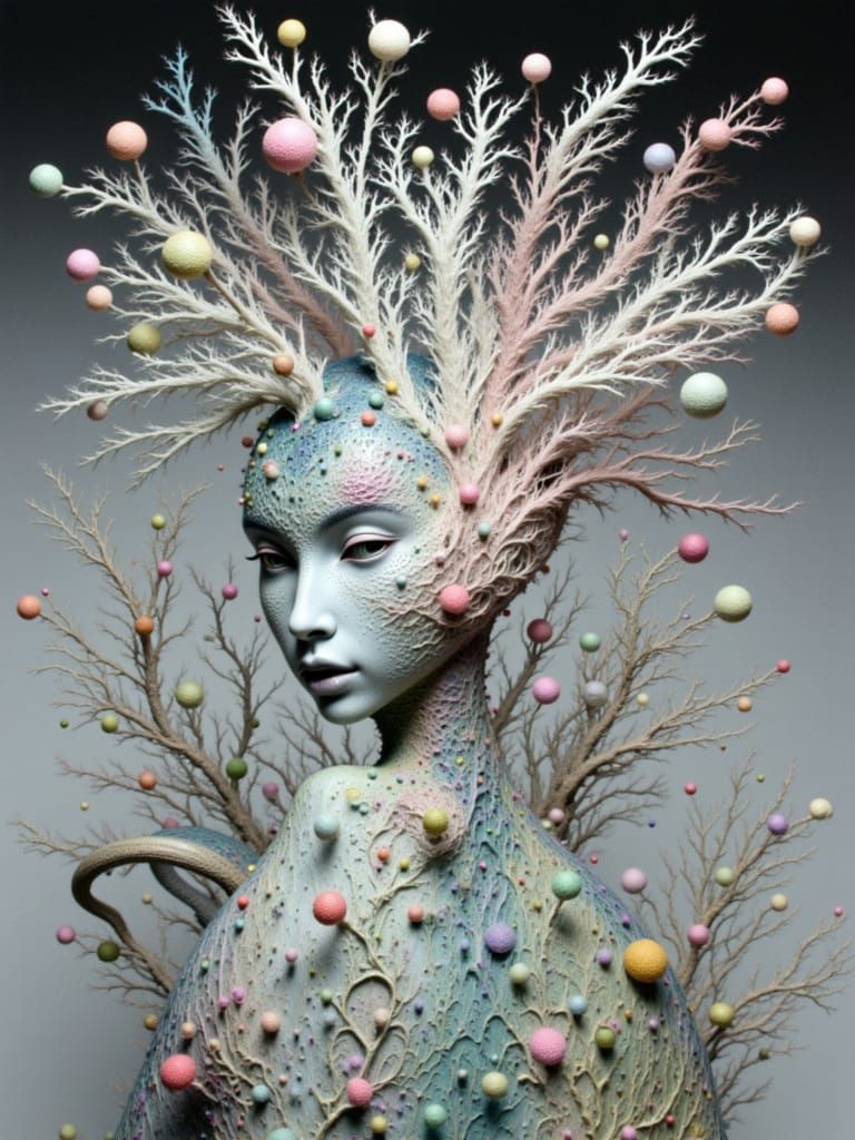 <lora:Complexity Wash:1.0> MOST ARTISTIC ARRANGEMENT BOUQUET OF DRIED FLOWERS, POPPY PODS SEED PODS, STRANGEST SCULPTURAL FORMS; CREATE EXTR...