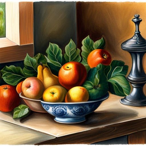 Fruit bowl - AI Generated Artwork - NightCafe Creator