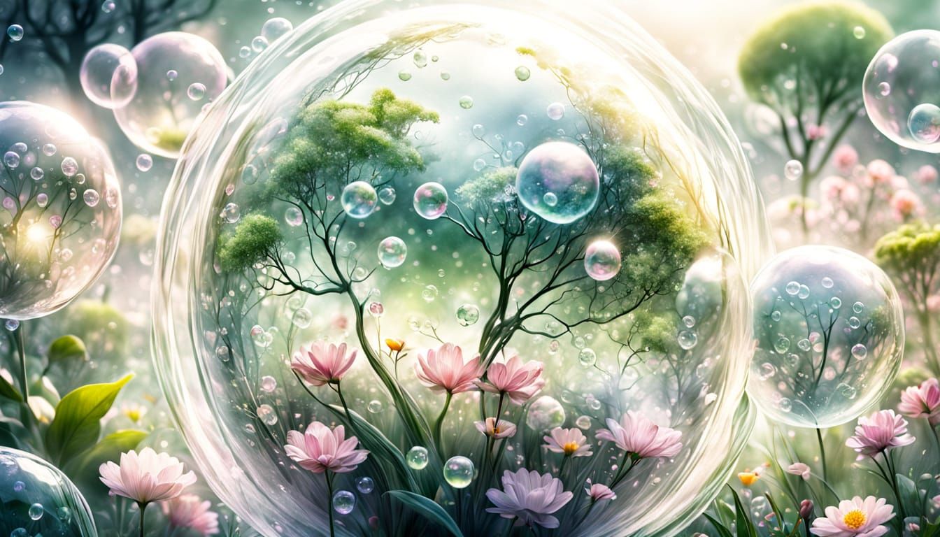 Earth bubbles  by @Swandotter