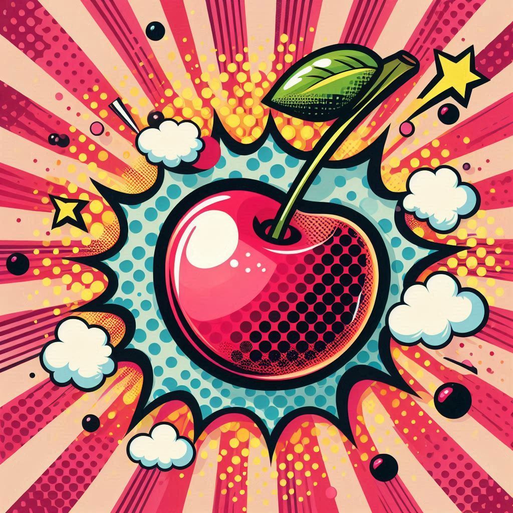 Cherry as pop-art