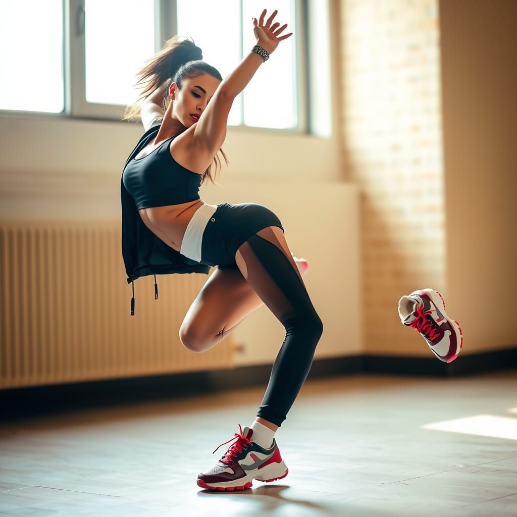 Six doigts, un genou à l'envers, et une chaussure volante...à part ça cette image est parfaite !!  by @S