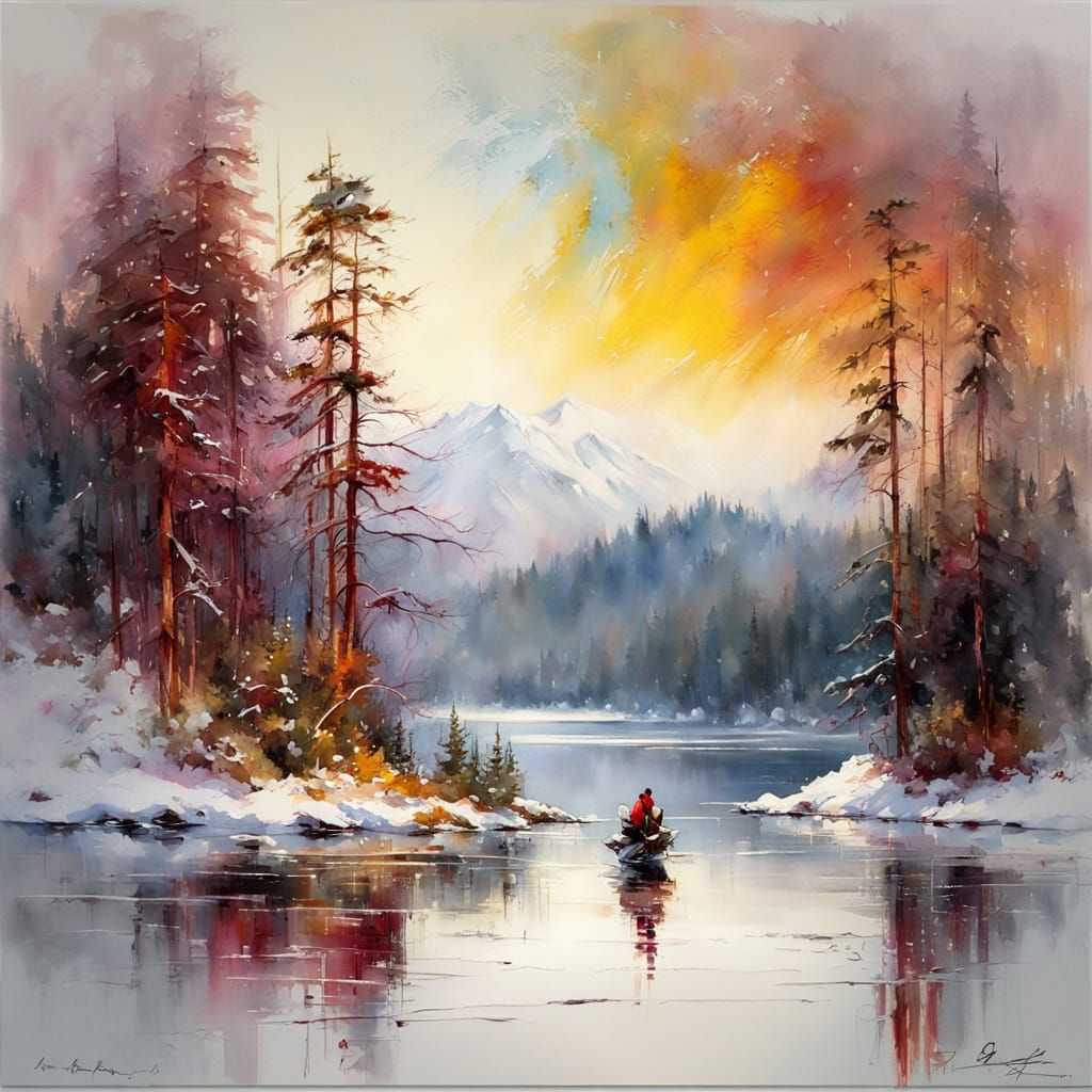 fishing at dawn  by @Mapont