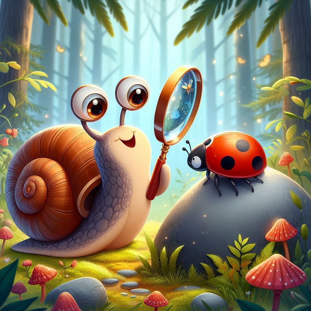 Curious snail