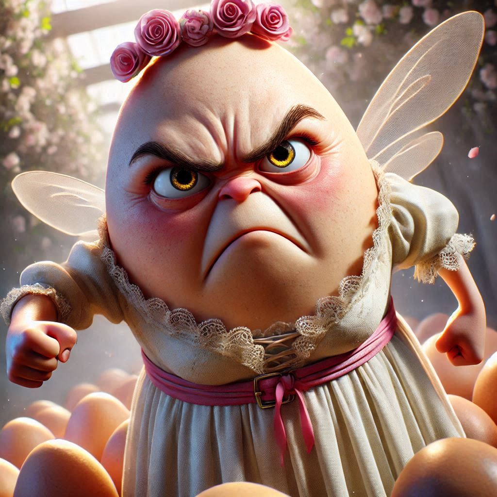 Fairytale Thumbelina Angry Egg