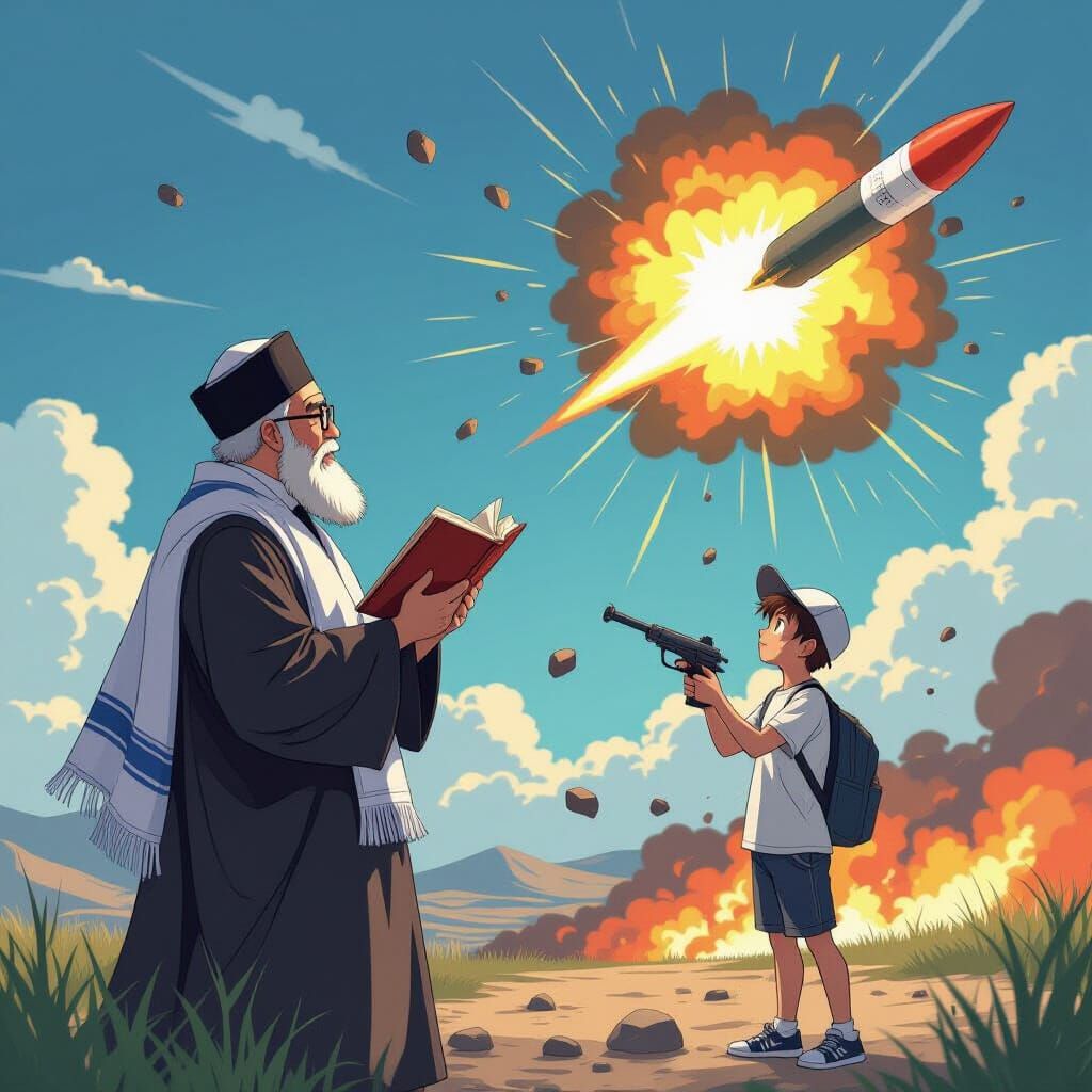 Anime Style: Orthodox Man vs Iranian Missile