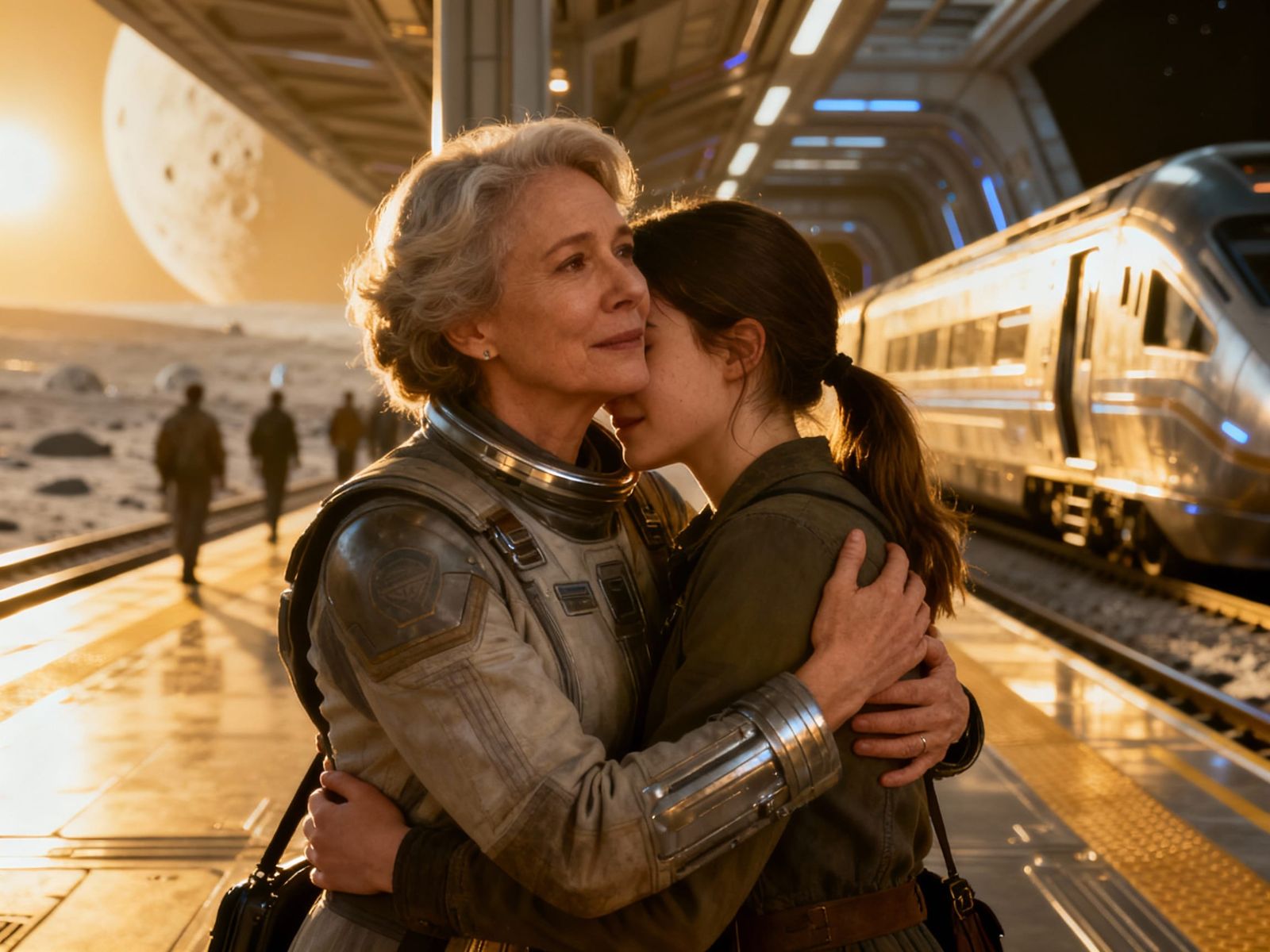 See You Soon, Momma — Lunar Station 2075.  by @jubilada