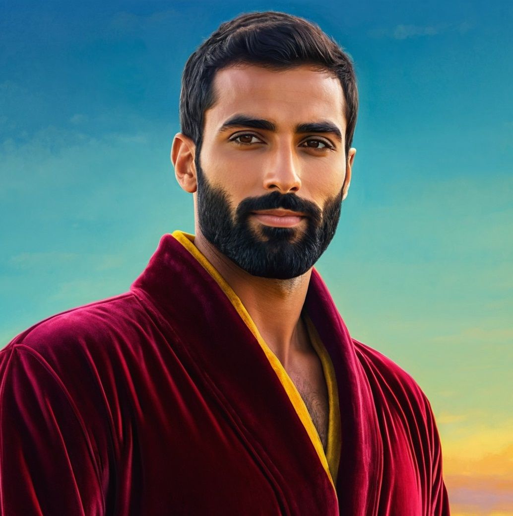 Handsome man  with beard