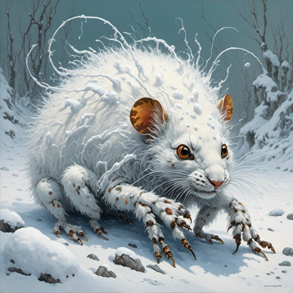 <lora:Chimera Savage:1.0> snow rat 