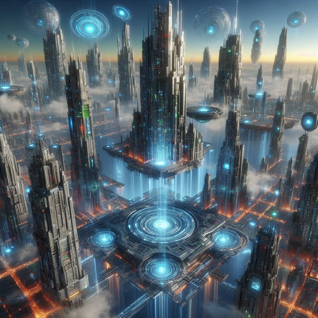 futuristic city