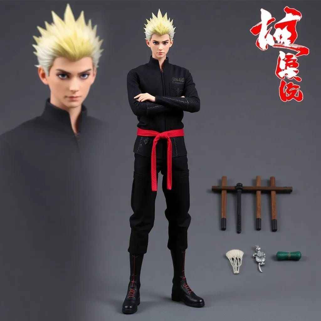 Seamless silicone doll Pymoon in a cool outfit