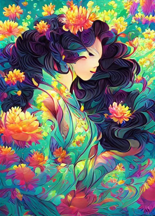 Radiant Iridescent Flower: Hyperrealistic Concept Art