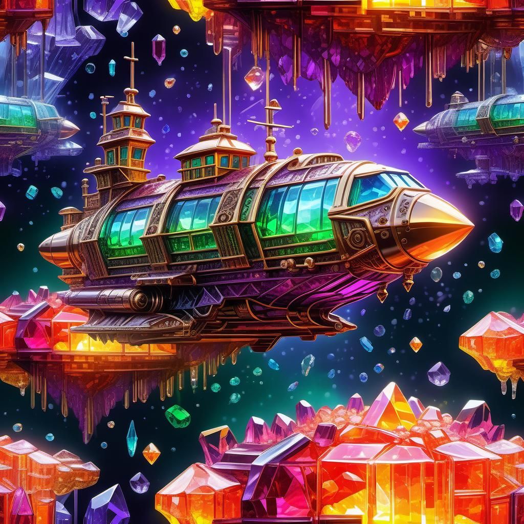 Crystal space ship