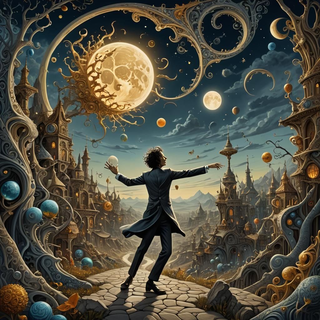 Surrealism Whimsical Ala Tim Burton Series - 4