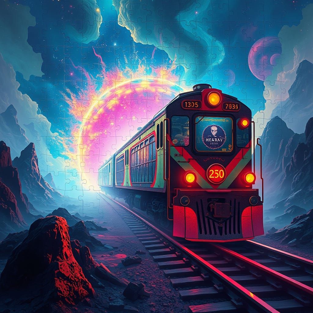 Bursting Train at the Threshold of a Mystical Realm