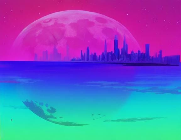 City on the moon