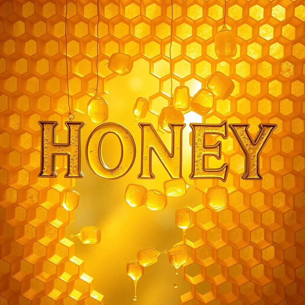 Honeybear, honey made into a bear, honey+bear, honey fused bear, 🐻 + 🍯, Bear made of Honey