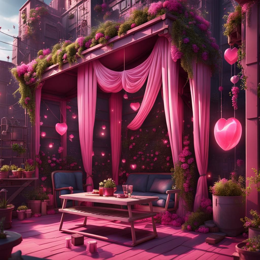 backroom + pink + casual + rooftop + yard + tech + science f...