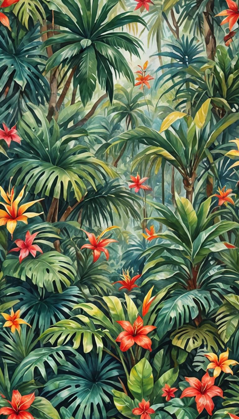 Tropical watercolor 2