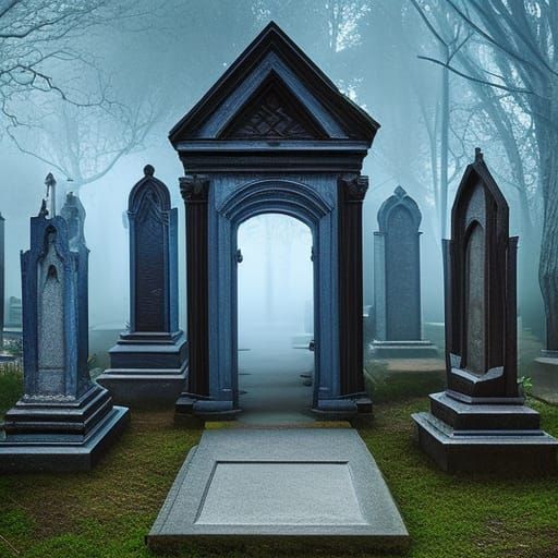 Ossuary cemetery segmented shelves