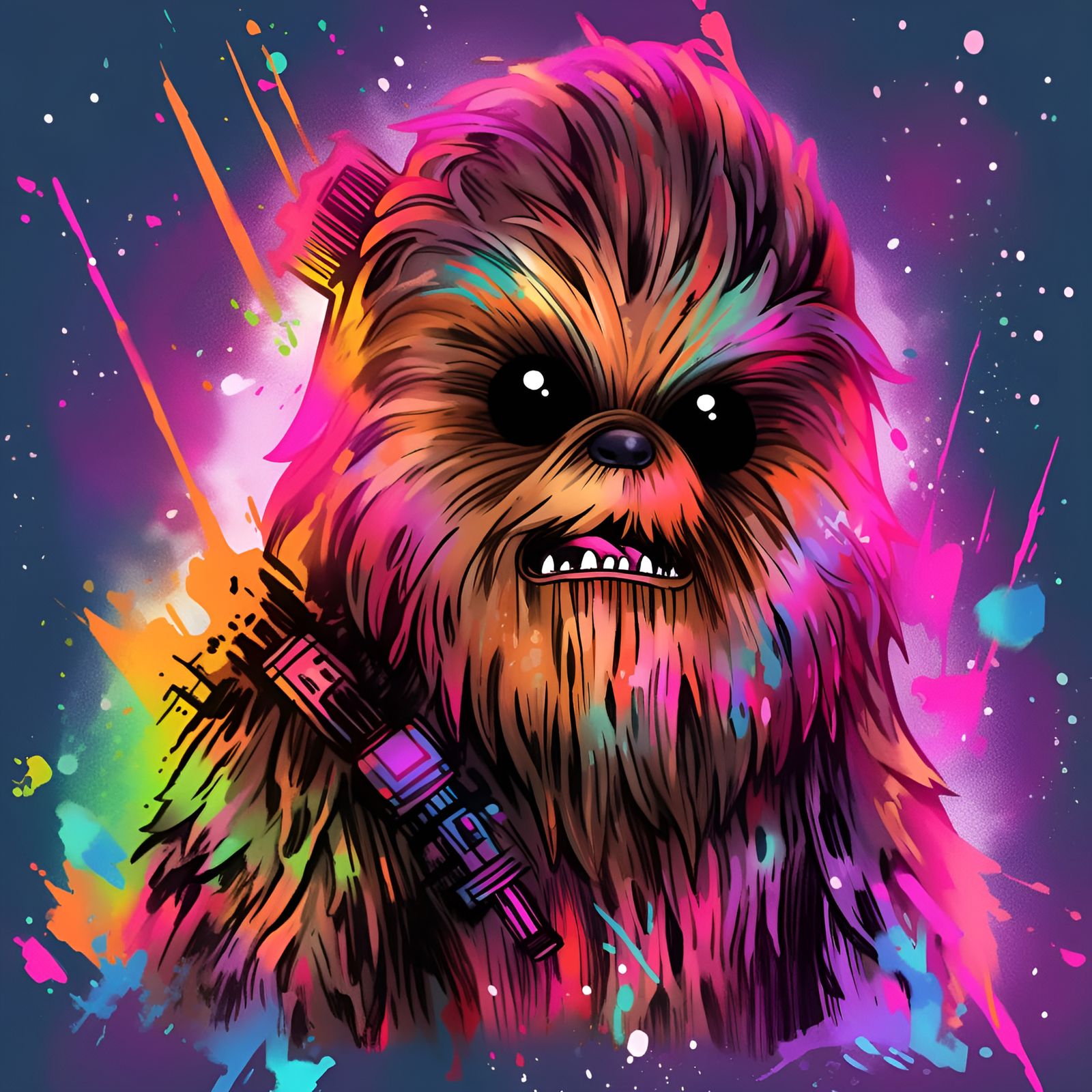 Wookiees excel at paintball