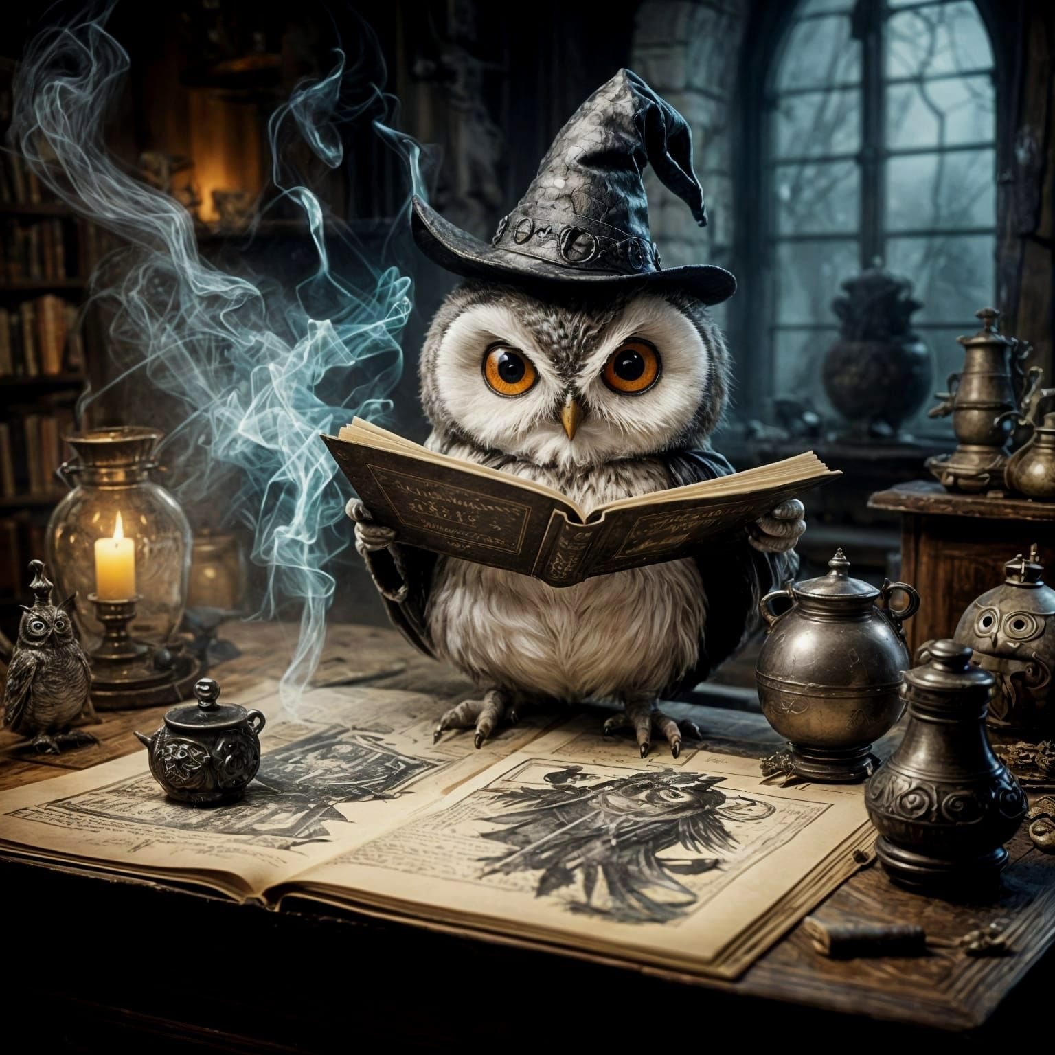 owl wizard   by @photon