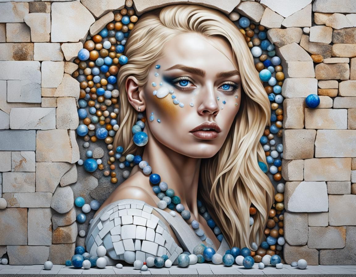 Lady of the marbles.
