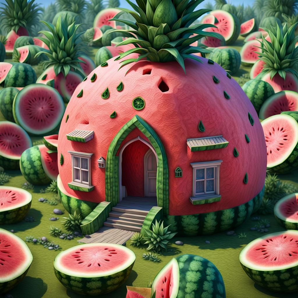 My new Waterme-neapple House  by @Egeox