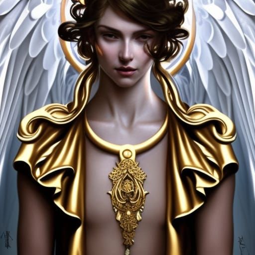 Extravagant Angelic super female models princesses of heaven gold ...