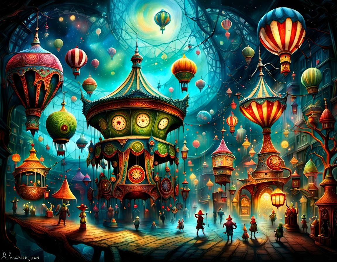 La magie du cirque - AI Generated Artwork - NightCafe Creator