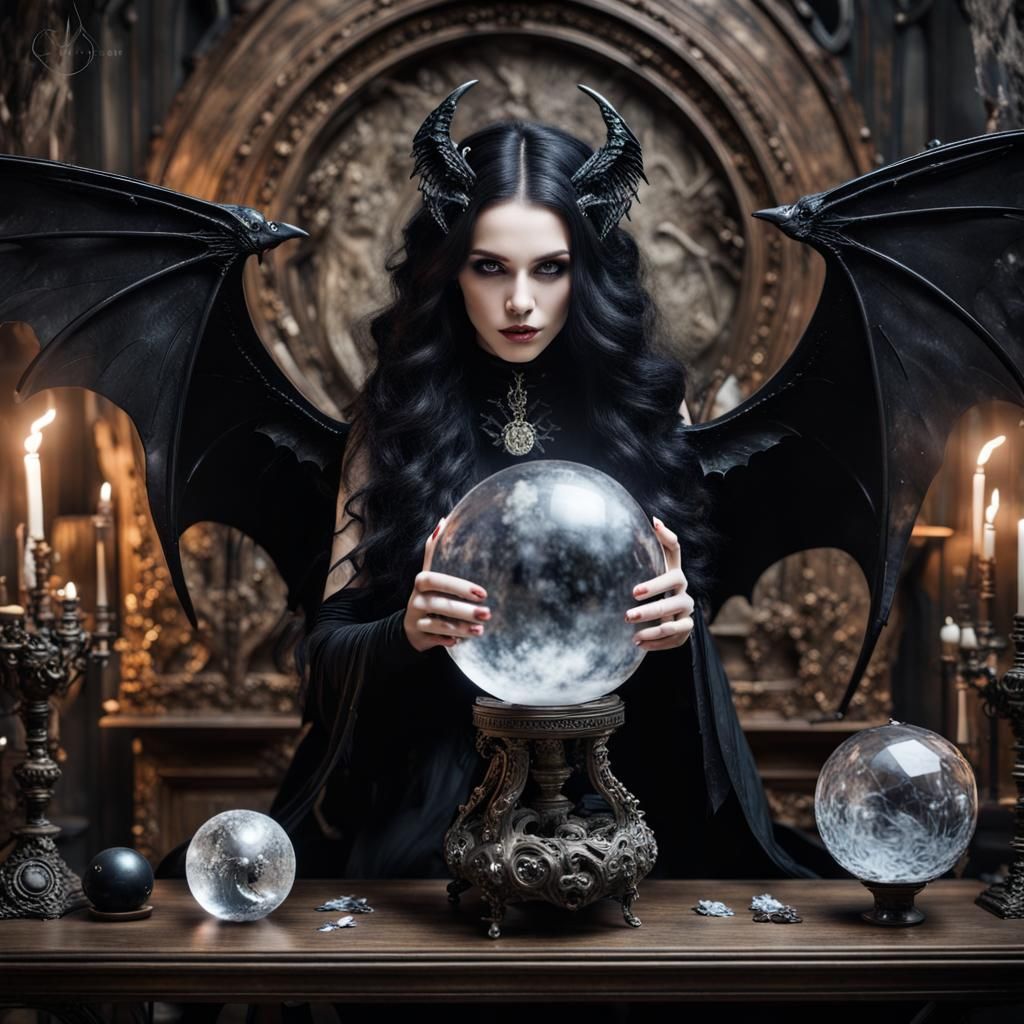 Black winged sorceress  by @Unleash