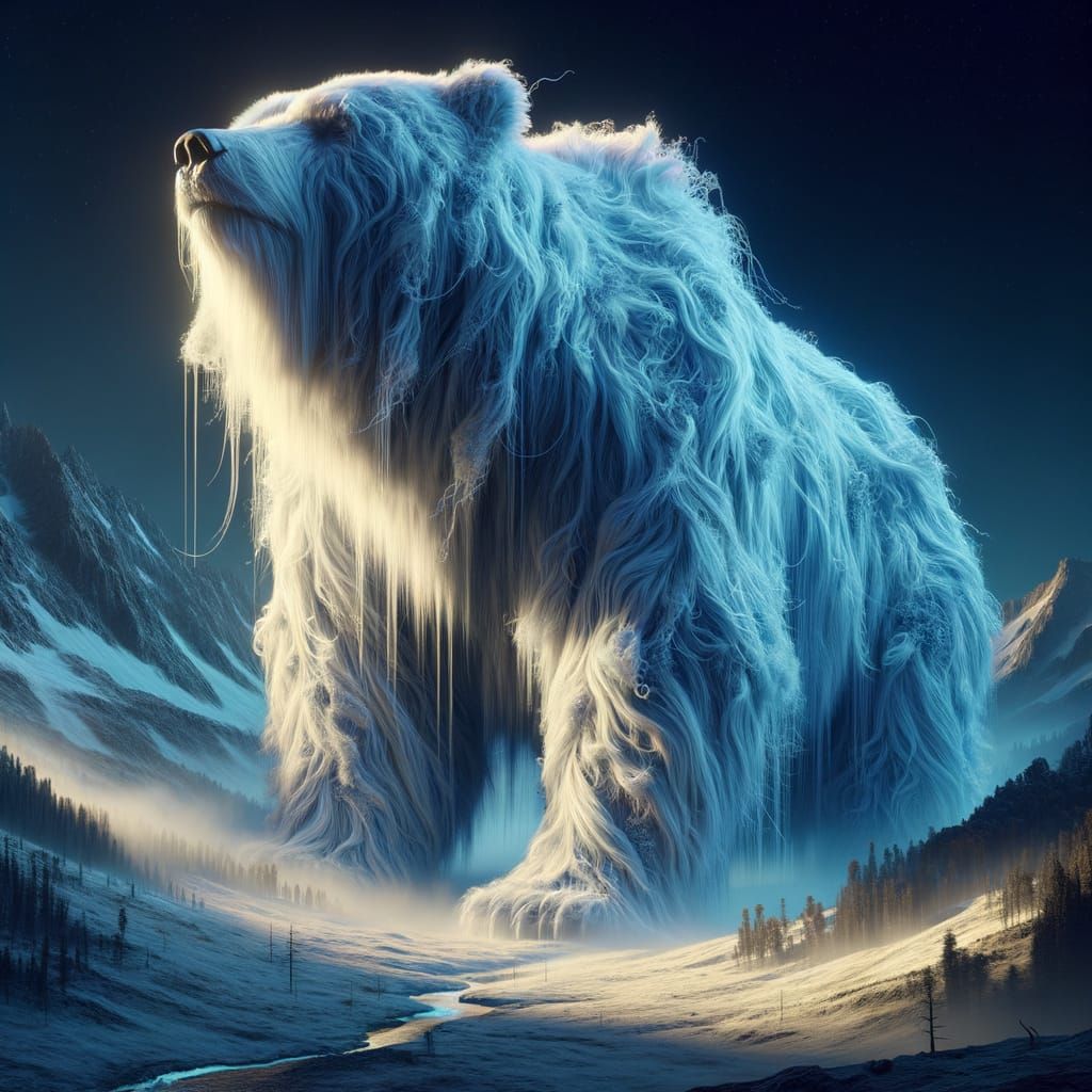 Cute little white bear  by @Ed Barbe-Noire