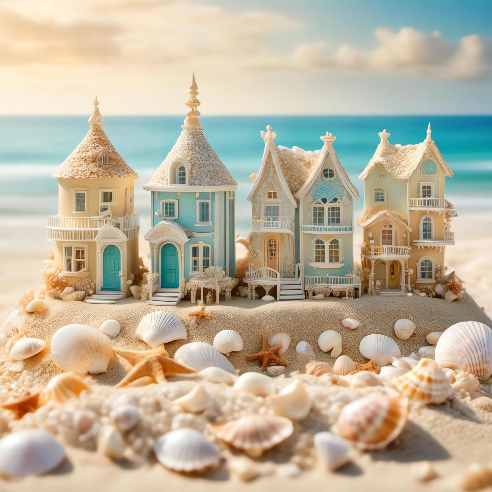 Seashell Village 🐚  by @Marilu Valdez