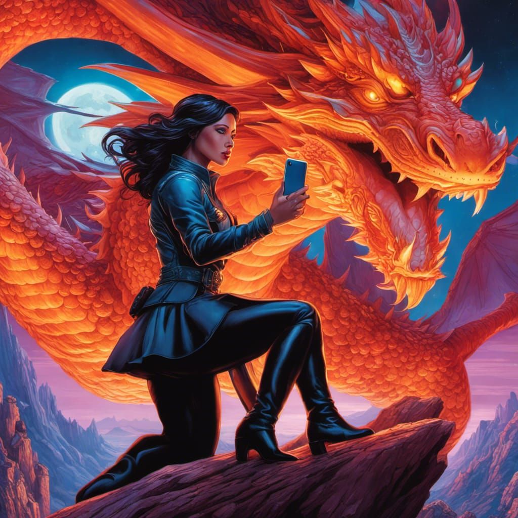 Dragon selfie