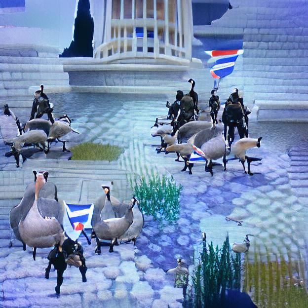 the goose militia begins their coup