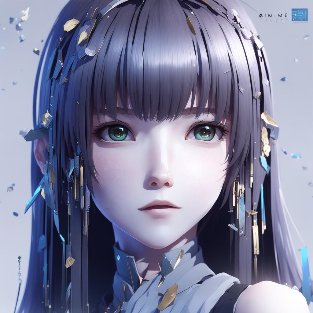 Detailed 3D Anime Art Inspired by WLOP