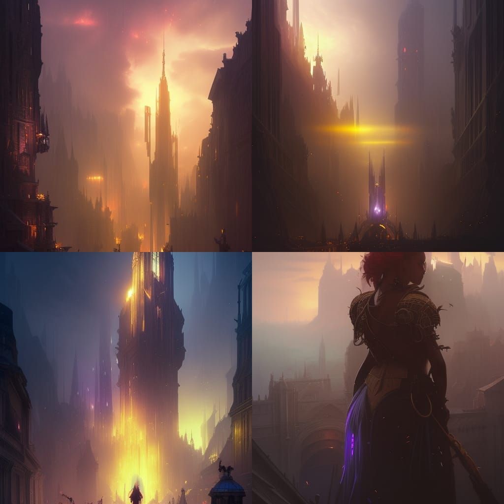 Endless tower a masterpiece, 8k resolution, dark fantasy con...