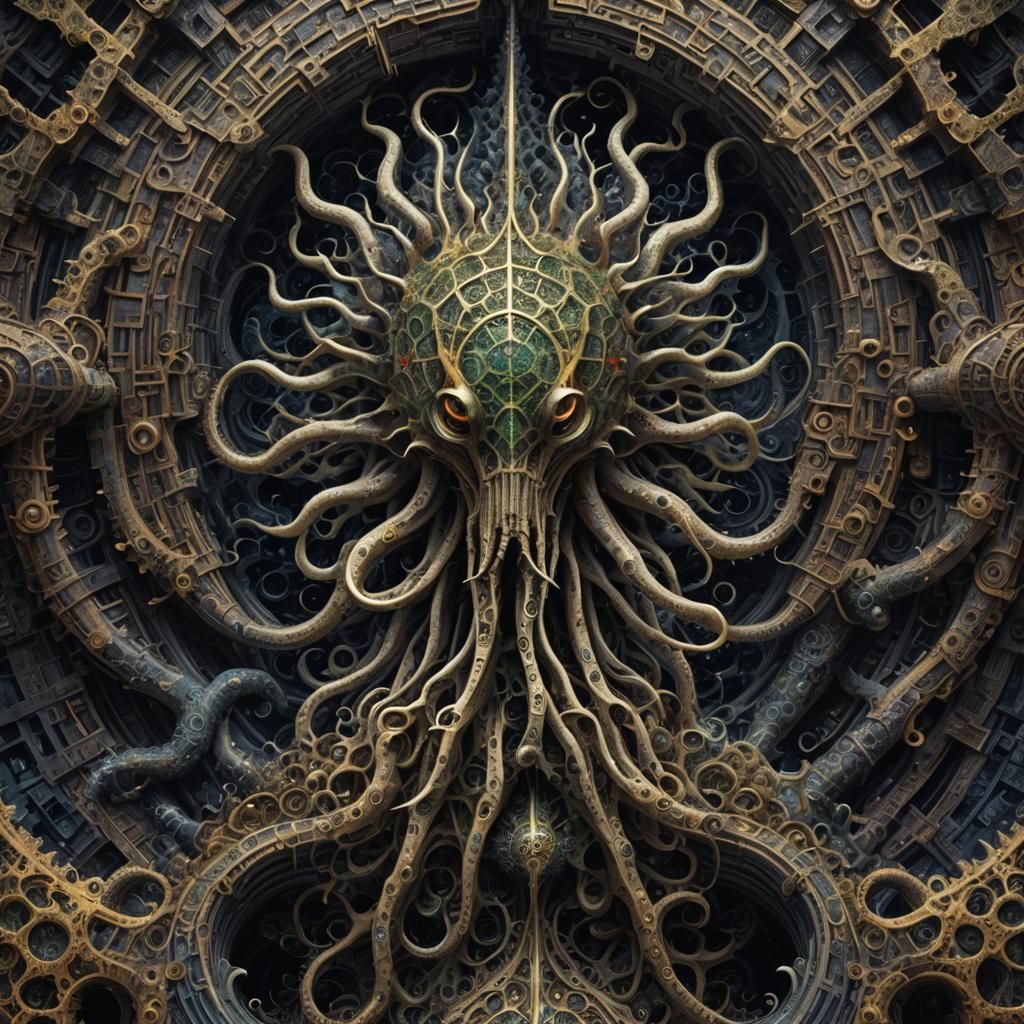 Yog-Sathoth. Cellular automata. Fractal.