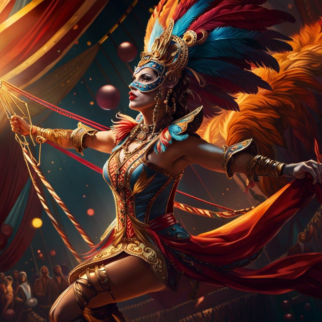 The Flying Trapeze Artist  by @TheFireElemental