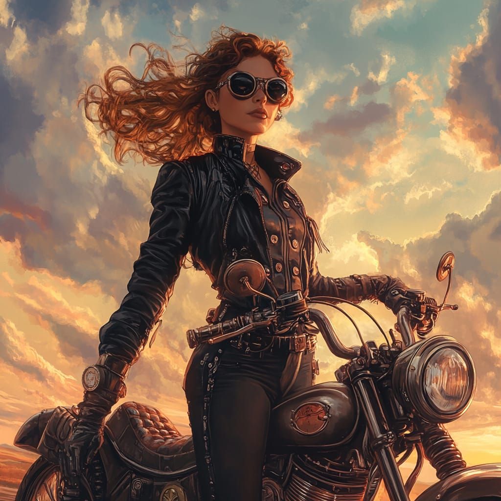 Steampunk Biker (female)